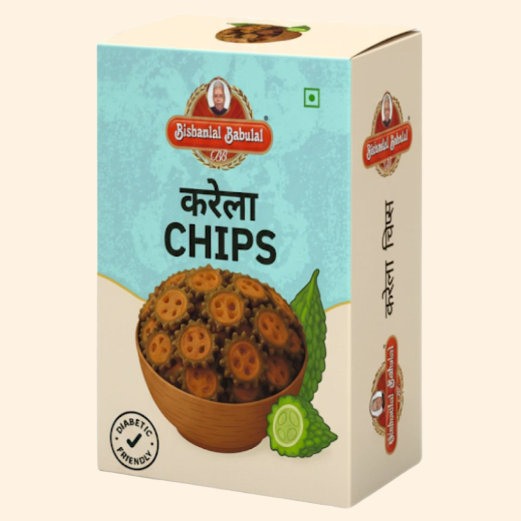 Bishanlal Babulal Karela Chips crispy thin sliced bitter gourd wafers Bikaneri namkeen